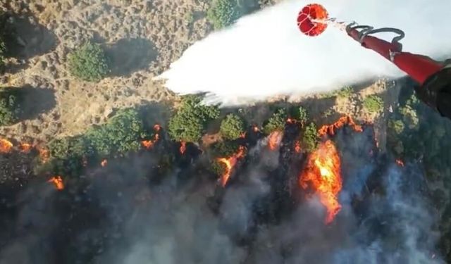 İzmir Menemen’de zirai alanda çıkan yangın kontrol altına alındı