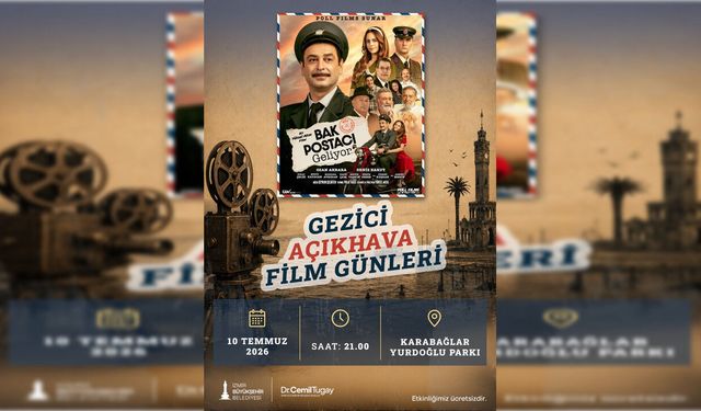 İzmir'de Gezici Açıkhava Film Günleri başlıyor