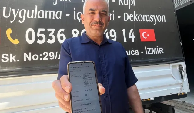 İzmir'de yaşayan vatandaş, Siirt'ten gelen trafik cezasına isyan etti