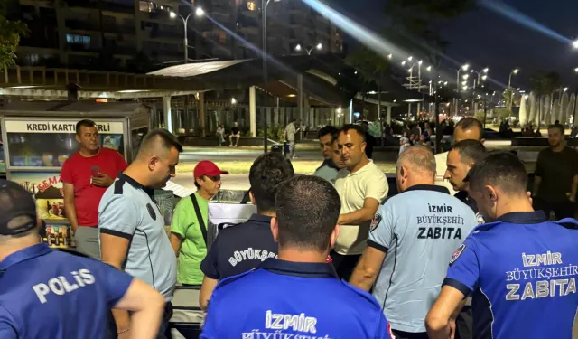 Karantina Parkı’nda izinsiz seyyar satışa ortak denetim