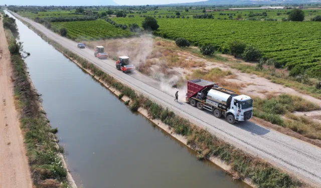 Manisa Büyükşehir'den Turgutlu'da asfalt mesaisi