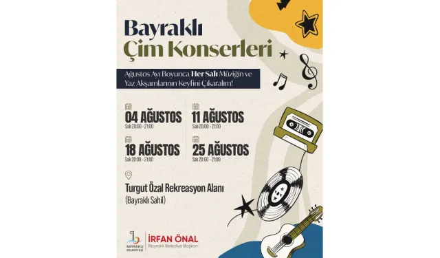 Bayraklı'da yaz akşamları müzikle buluşacak