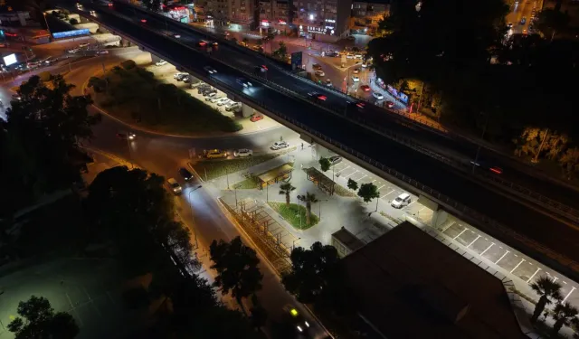 Bornova Aktarma İstasyonu baştan sona yenilendi, ışıklandırıldı
