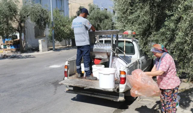 Efes Selçuk Belediyesi’nden vatandaşlara salça yapımında destek