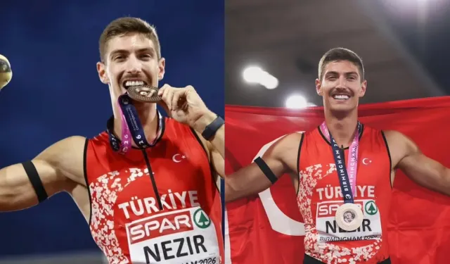 İzmirli atlet İsmail Nezir ay-yıldızlı bayrağı kürsüye taşıdı