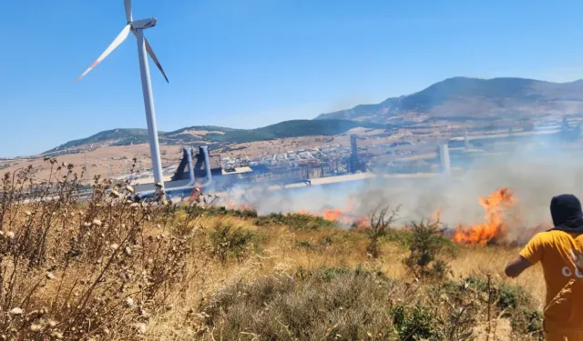 İzmir Aliağa’da fabrikalar bölgesindeki yangın kontrol altında
