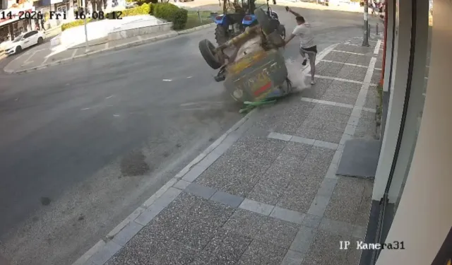 İzmir'de traktörden fırlayan tanker yayayı eziyordu