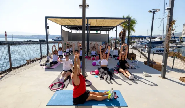 İzmir Marina’da ücretsiz spor etkinliklerine yoğun ilgi