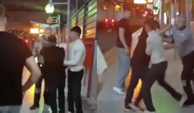 İzmir metrosunda güvenlik görevlisine saldırı kamerada