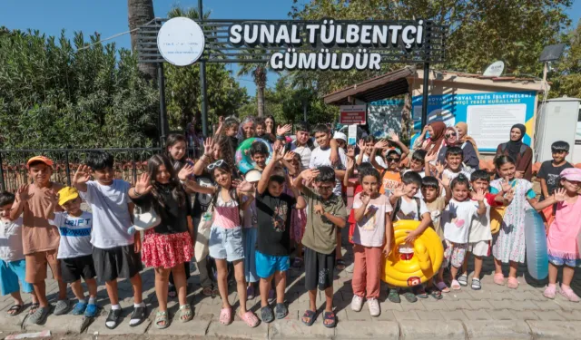 Konaklı çocuklar denizle buluştu