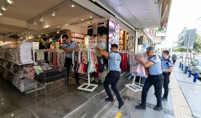 Zabıta ekipleri sahaya çıktı: Kaldırım işgallerine geçit yok
