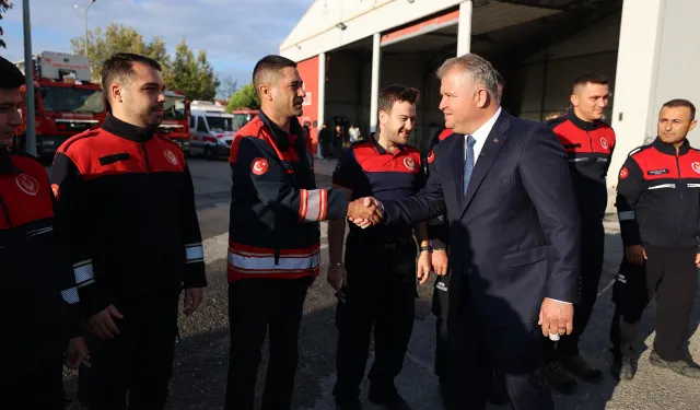 Başkan Balkan: İtfaiyecilerimizin emeği ve özverisi çok kıymetli
