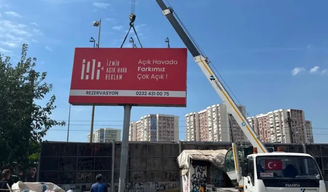 Karşıyaka'daki reklam alanı krizi büyüyor! Büyükşehir'den çok sert açıklama