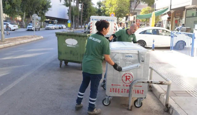 Konak’ta 200 yeni çöp konteyneri hizmete alındı
