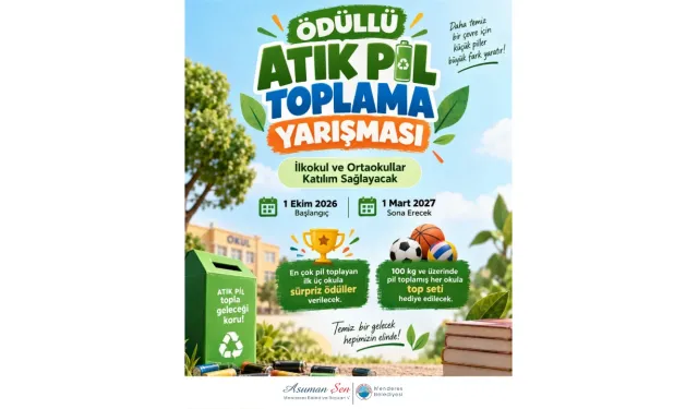 Menderes’te okullar atık pil toplamak için yarışacak