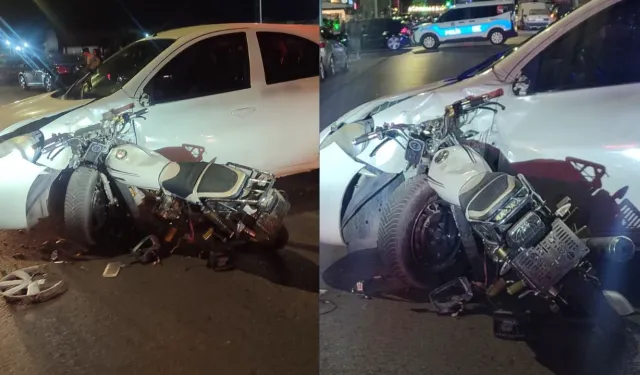 İzmir Ödemiş'te otomobil ile motosiklet çarpıştı, sürücüler yaralandı
