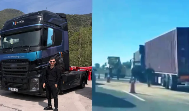 2 çocuk babası tır şoförü feci kazada hayatını kaybetti