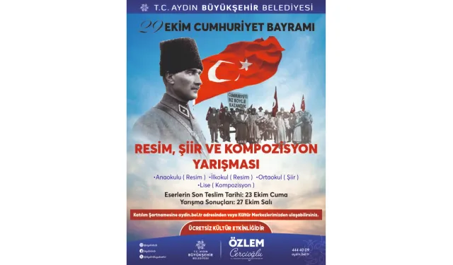 Aydın'da öğrenciler 'Cumhuriyet' için yarışacak
