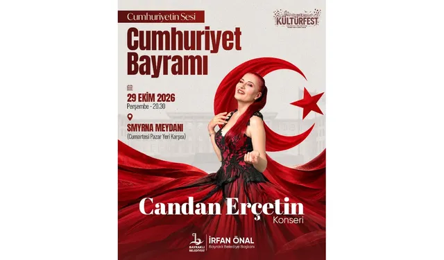 Bayraklı'da 29 Ekim coşkusu: Candan Erçetin sahne alacak