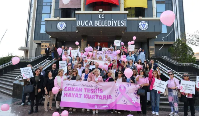 Buca'da meme kanseri için Pembe Yürüyüş!