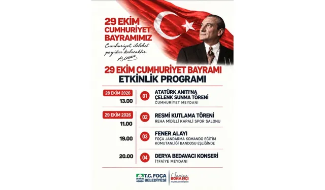 Foça'da 29 Ekim kutlamaları başlıyor: İşte etkinlik programı