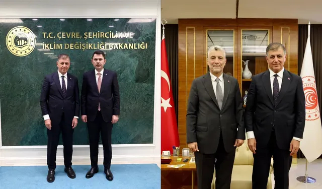 Cemil Tugay’dan Ankara’da iki bakanla görüşme: İzmir’in ticaret, fuar ve kentsel dönüşüm gündemi ele alındı