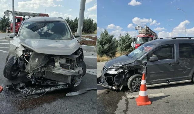 İki hafif ticari araç çarpıştı: 1 ölü, 6 yaralı