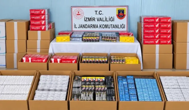 İzmir'de kaçak sigara operasyonuna 1 tutuklama