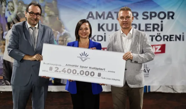 Karabağlar'da amatör spora 2,4 milyon TL'lik destek