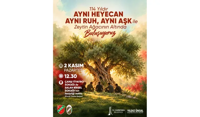 Karşıyaka Spor Kulübü'nün 114. yılına özel bahçe