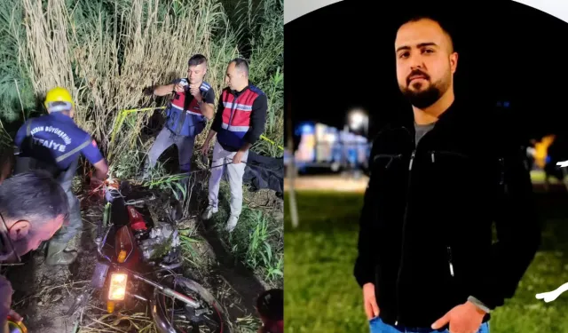 Su kanalına devrilen motosiklet can aldı: 1 ölü, 1 yaralı