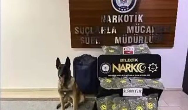 Valize gizlenen 8,5 kilo skunk ele geçirildi: 2 şüpheli tutuklandı