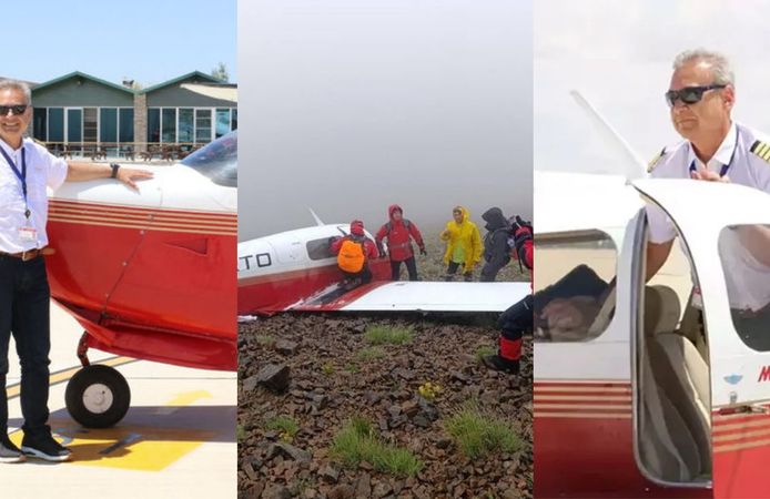 Düşen uçakta Pilot Mehmet Demirci hayatını kaybetti