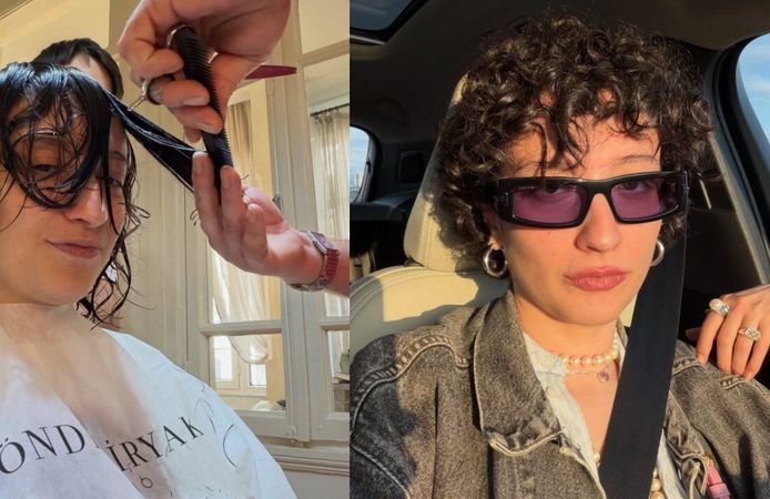 Melike Şahin saçlarını kısacık kestirdi! Yeni imajı sevenlerini ikiye böldü