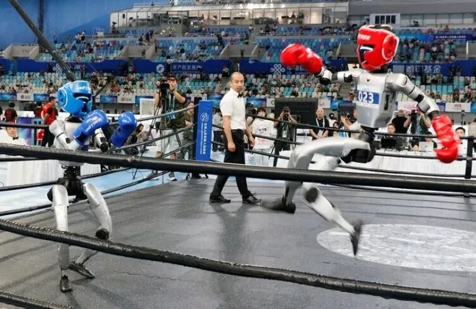 Robotların olimpiyatında final heyecanı: 2 bin 56 robot yarıştı