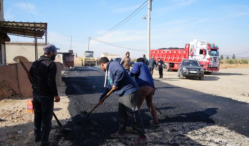 Münbiç'te yeni dönem: Yollar da yenileme çalışması başlatıldı!