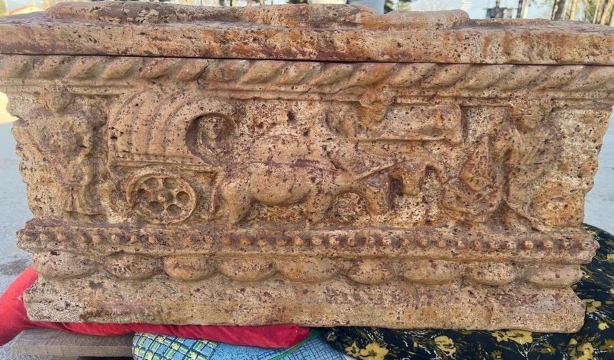 Jandarma ekiplerinden tarihi eser kaçakçılığına darbe: Roma dönemine ait mini lahit ele geçirildi