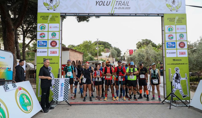 "Efeler Yolu Ultra Trail Koşusu" start aldı