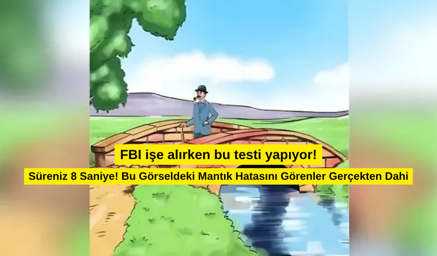 8 saniyede çözebilir misin? Vatandaşların %93'ü resimdeki mantık hatasını göremedi!
