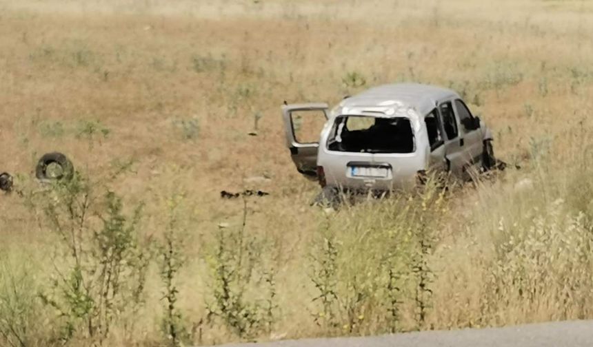Takla atan araçta 1 kişi yaralandı
