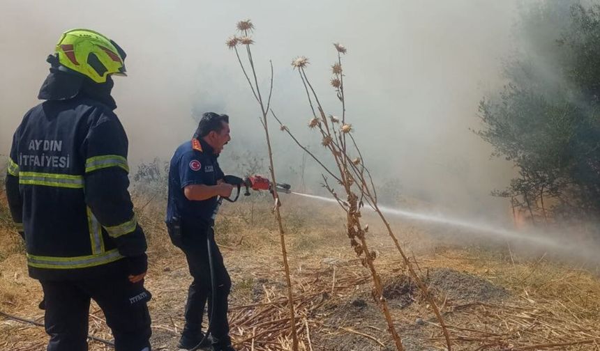 Aydın Büyükşehir İtfaiyesi alarmda: 2 günde 55 yangına müdahale