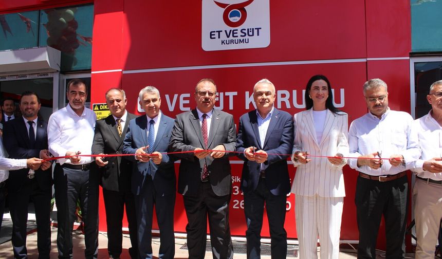 Aydın'da bir ilk: İncirliova'ya Et ve Süt Kurumu Satış Mağazası açıldı