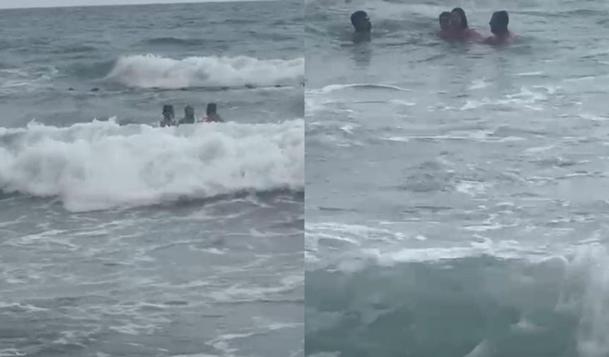 Denizde can pazarı: Rip akıntısına kapılan 2 kız çocuğu son anda kurtarıldı