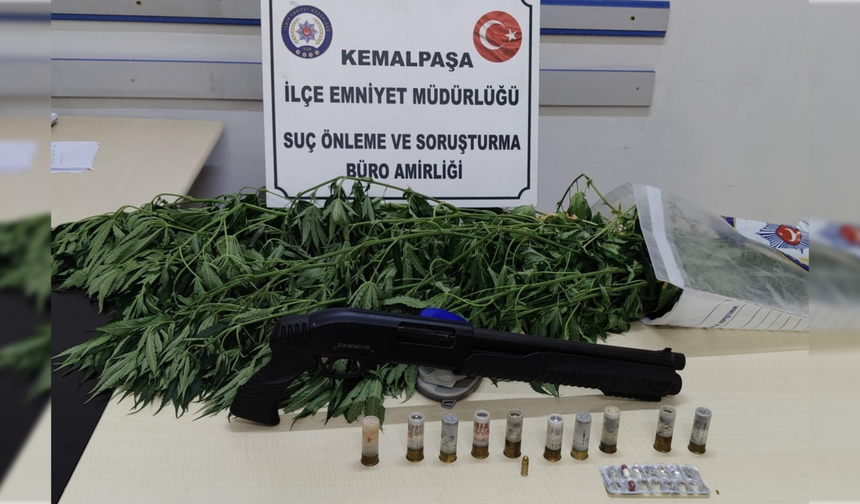 Kemalpaşa'da cezaevi firarisi bahçe evinde yakalandı