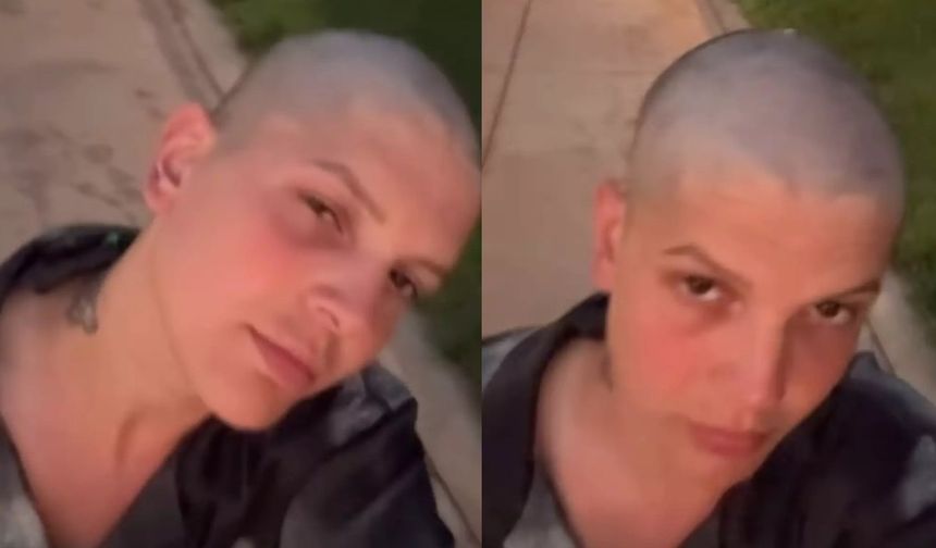 Ebrar Karakurt saçlarını kazıttı, ilk kare sosyal medya hesabından geldi