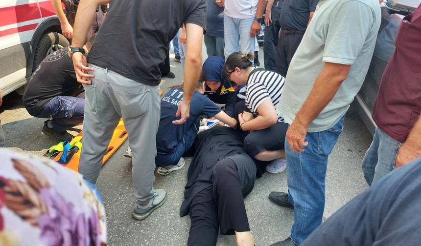 Yaya geçidinde korkunç kaza: Kadına çarpıp kaçtı, görgü tanığı takip etti!