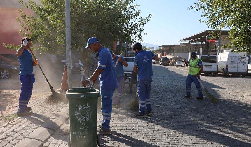 Aydın Büyükşehir'den sanayi bölgelerinde temizlik seferberliği
