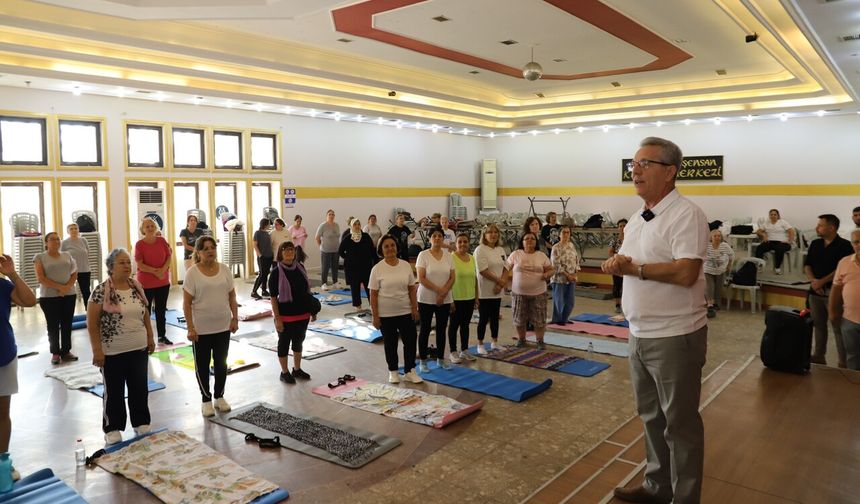 Nazilli'de kadınlar güne sporla başlıyor