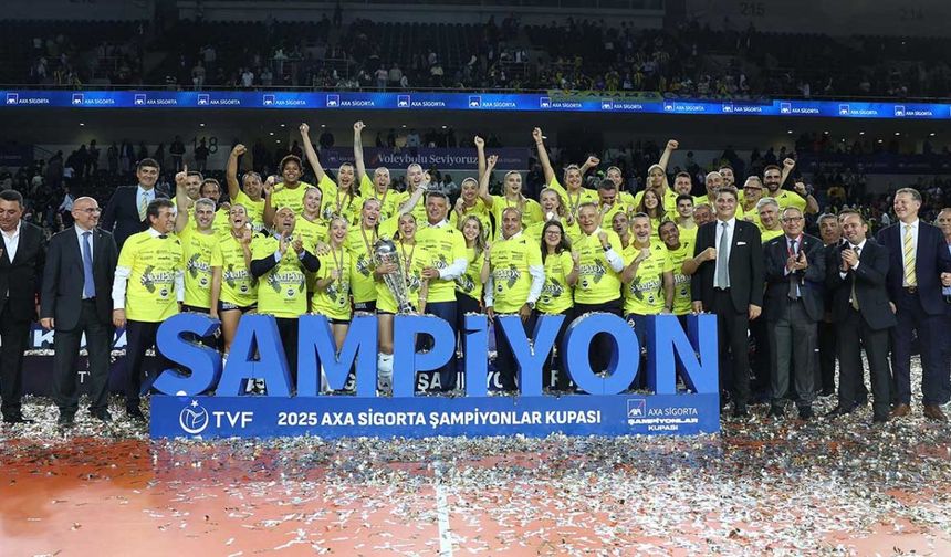 Fenerbahçe'den tarihi zafer! Şampiyonlar Kupası sarı meleklerin