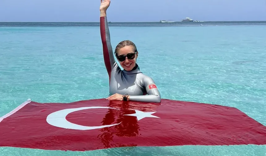 Şahika Ercümen 68 metrelik dalışıyla Türkiye şampiyonu oldu